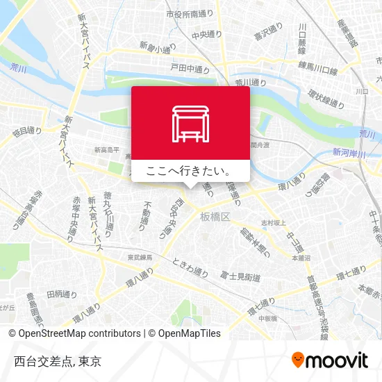 西台交差点地図