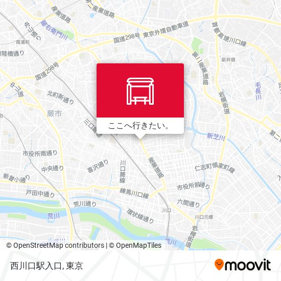西川口駅入口地図