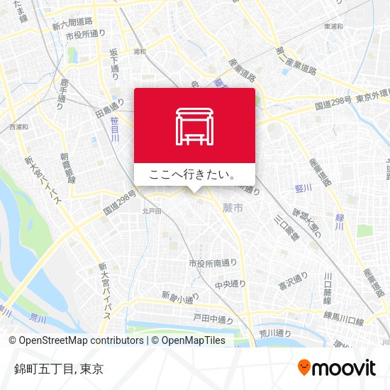 錦町五丁目地図