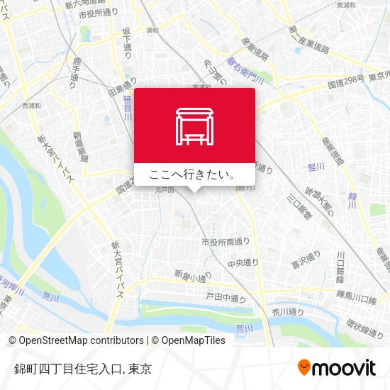 錦町四丁目住宅入口地図