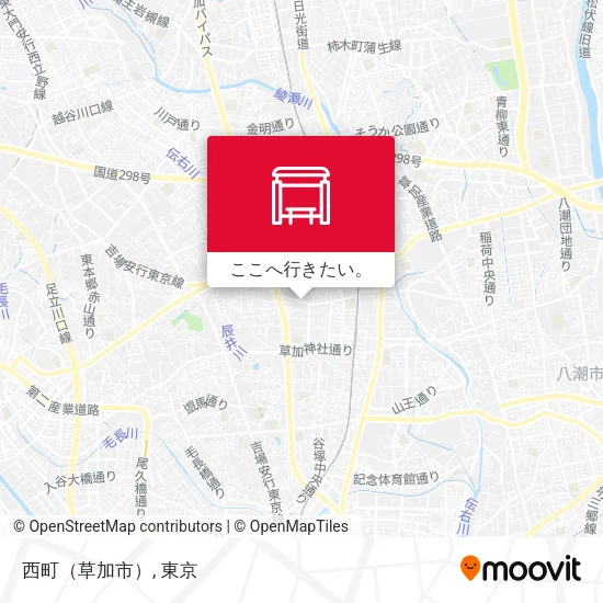 西町（草加市）地図
