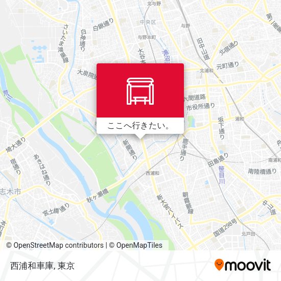 西浦和車庫地図