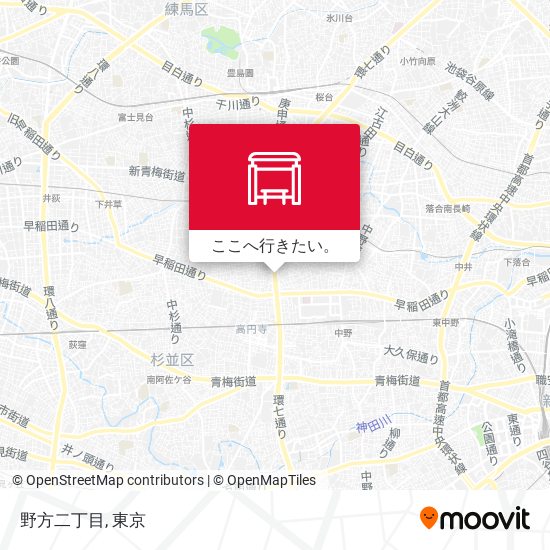 野方二丁目地図