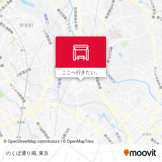 のくぼ通り南地図