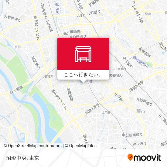 沼影中央地図