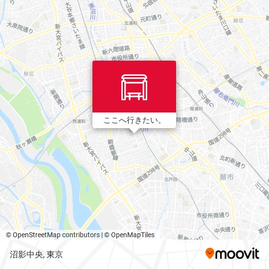 沼影中央地図