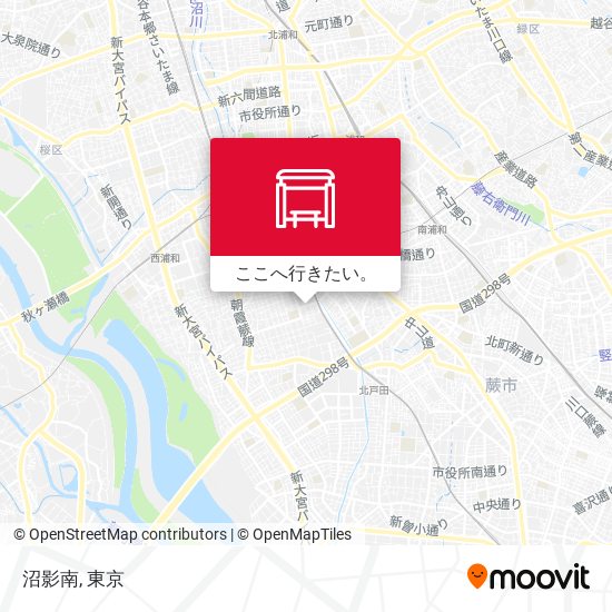 沼影南地図