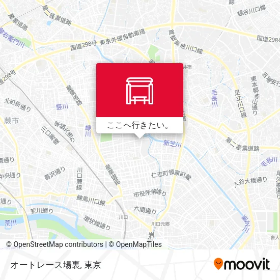 オートレース場裏地図