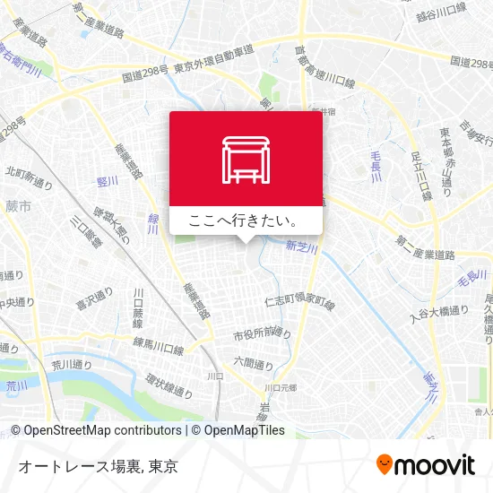 オートレース場裏地図