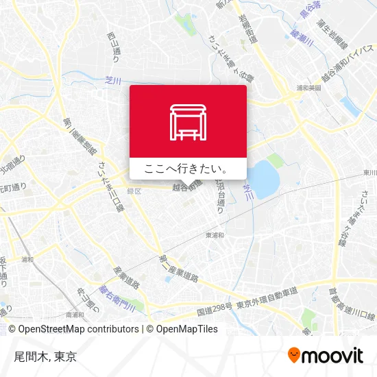 尾間木地図