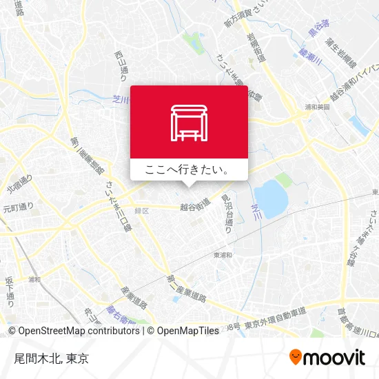 尾間木北地図