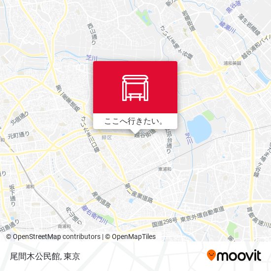 尾間木公民館地図