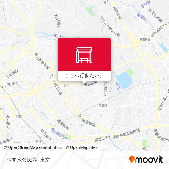 尾間木公民館地図