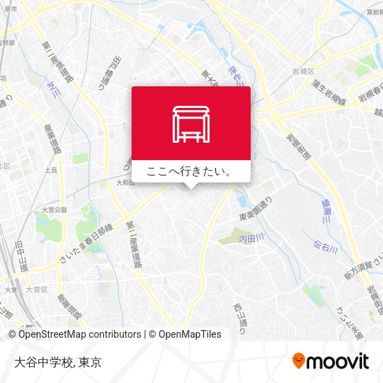 大谷中学校地図