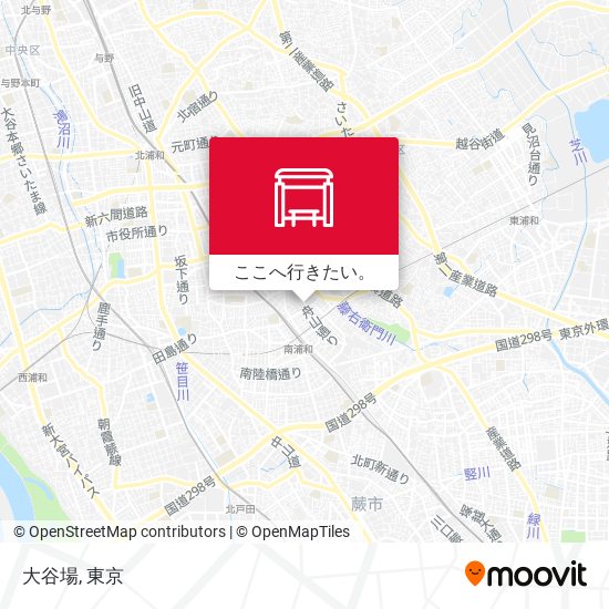 大谷場地図