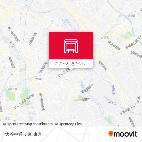 大谷中通り東地図