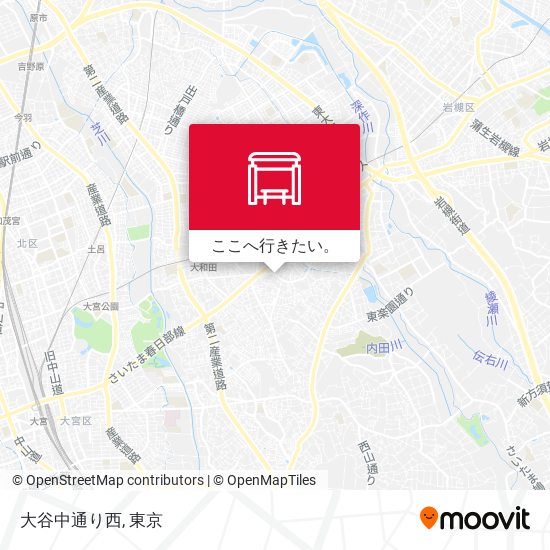 大谷中通り西地図