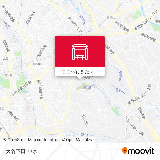 大谷下田地図