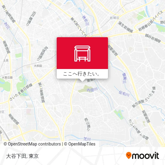 大谷下田地図