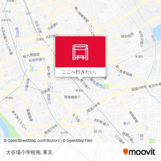 大谷場小学校南地図