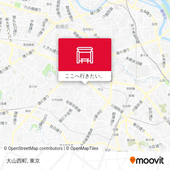 大山西町地図