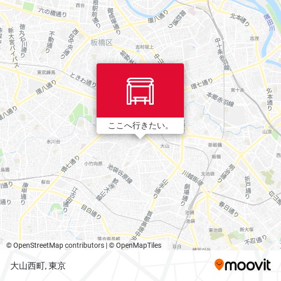 大山西町地図