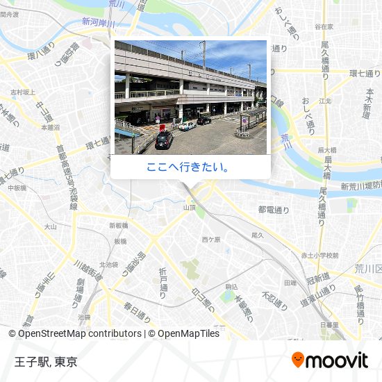 王子駅地図