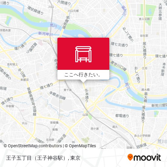 王子五丁目（王子神谷駅）地図