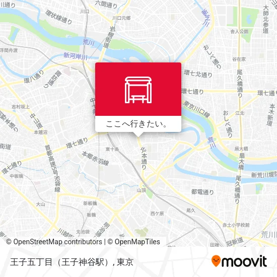 王子五丁目（王子神谷駅）地図