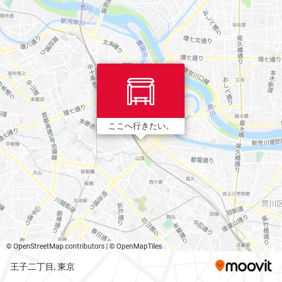王子二丁目地図