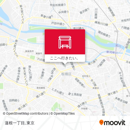 蓮根一丁目地図