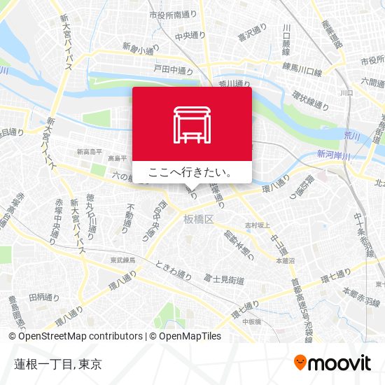 蓮根一丁目地図