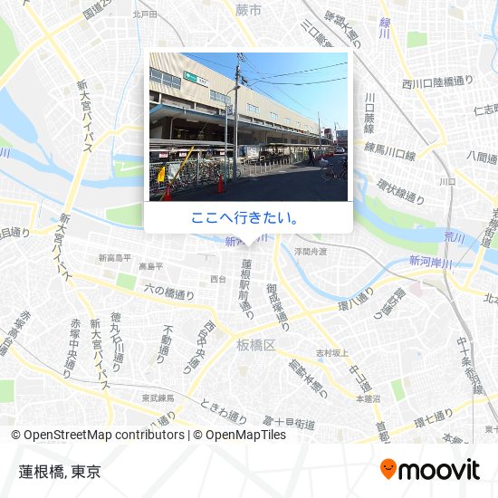 蓮根橋地図