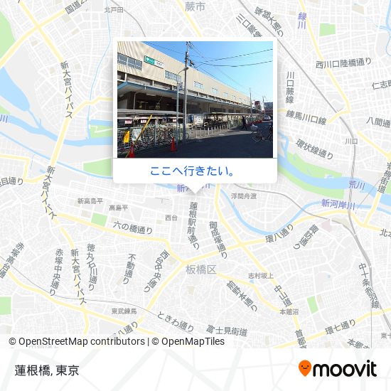 蓮根橋地図