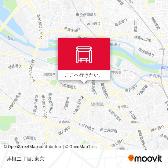 蓮根二丁目地図