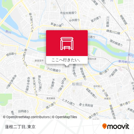 蓮根二丁目地図
