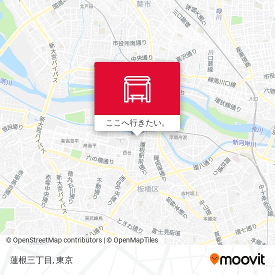蓮根三丁目地図