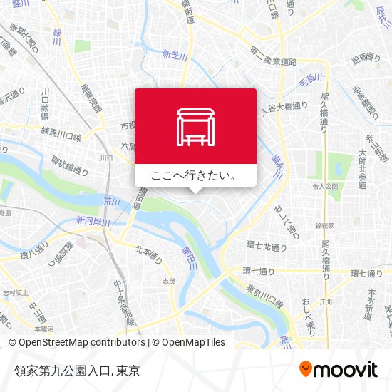 領家第九公園入口地図