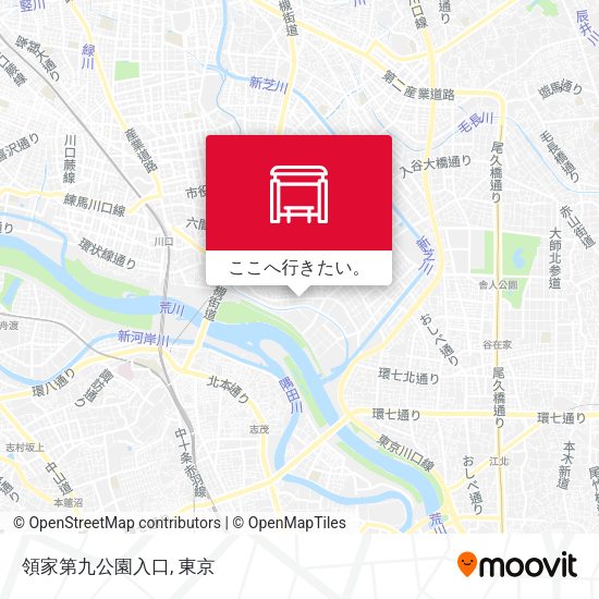 領家第九公園入口地図
