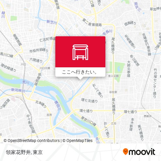 領家花野井地図