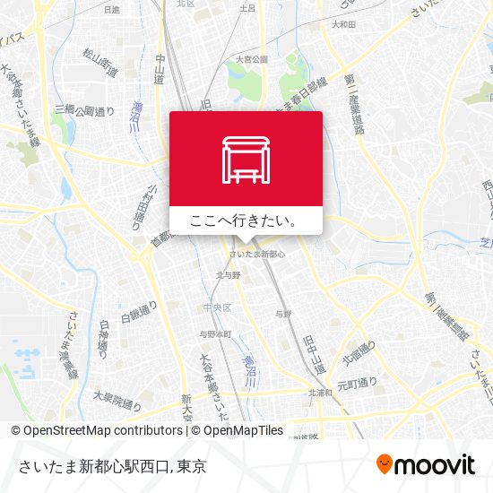 さいたま新都心駅西口地図