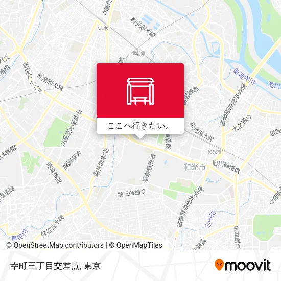 幸町三丁目交差点地図