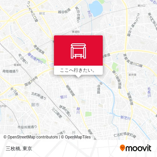 三枚橋地図