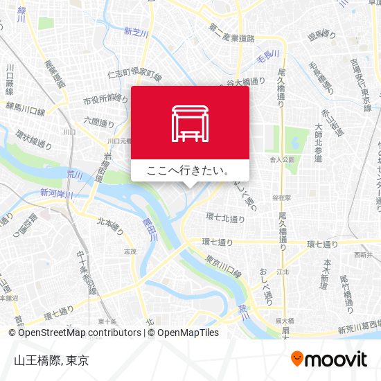 山王橋際地図