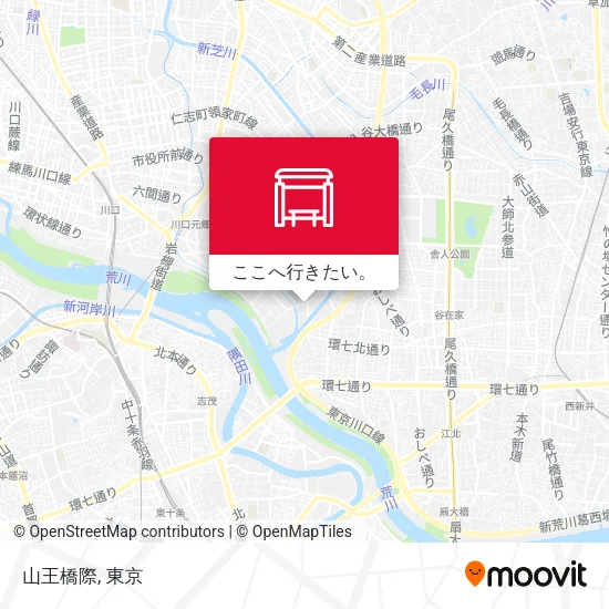 山王橋際地図