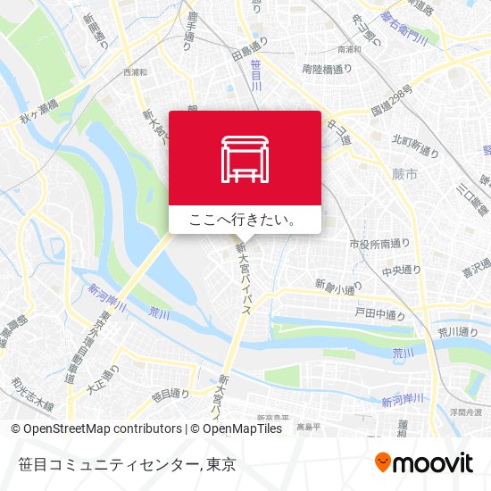 笹目コミュニティセンター地図