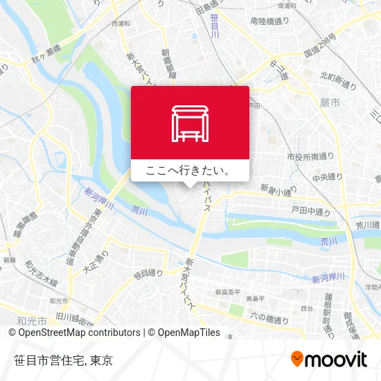 笹目市営住宅地図