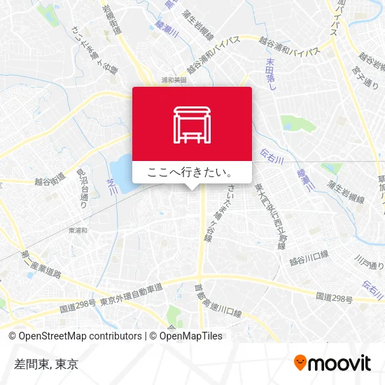 差間東地図