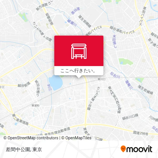 差間中公園地図