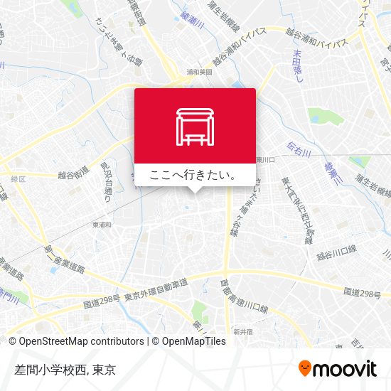 差間小学校西地図